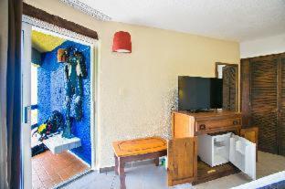 Ocean View room balcony compact refrigerator