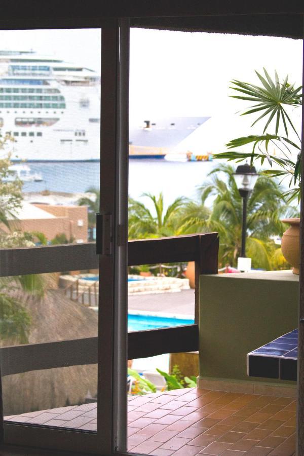 Ocean View room balcony compact refrigerator