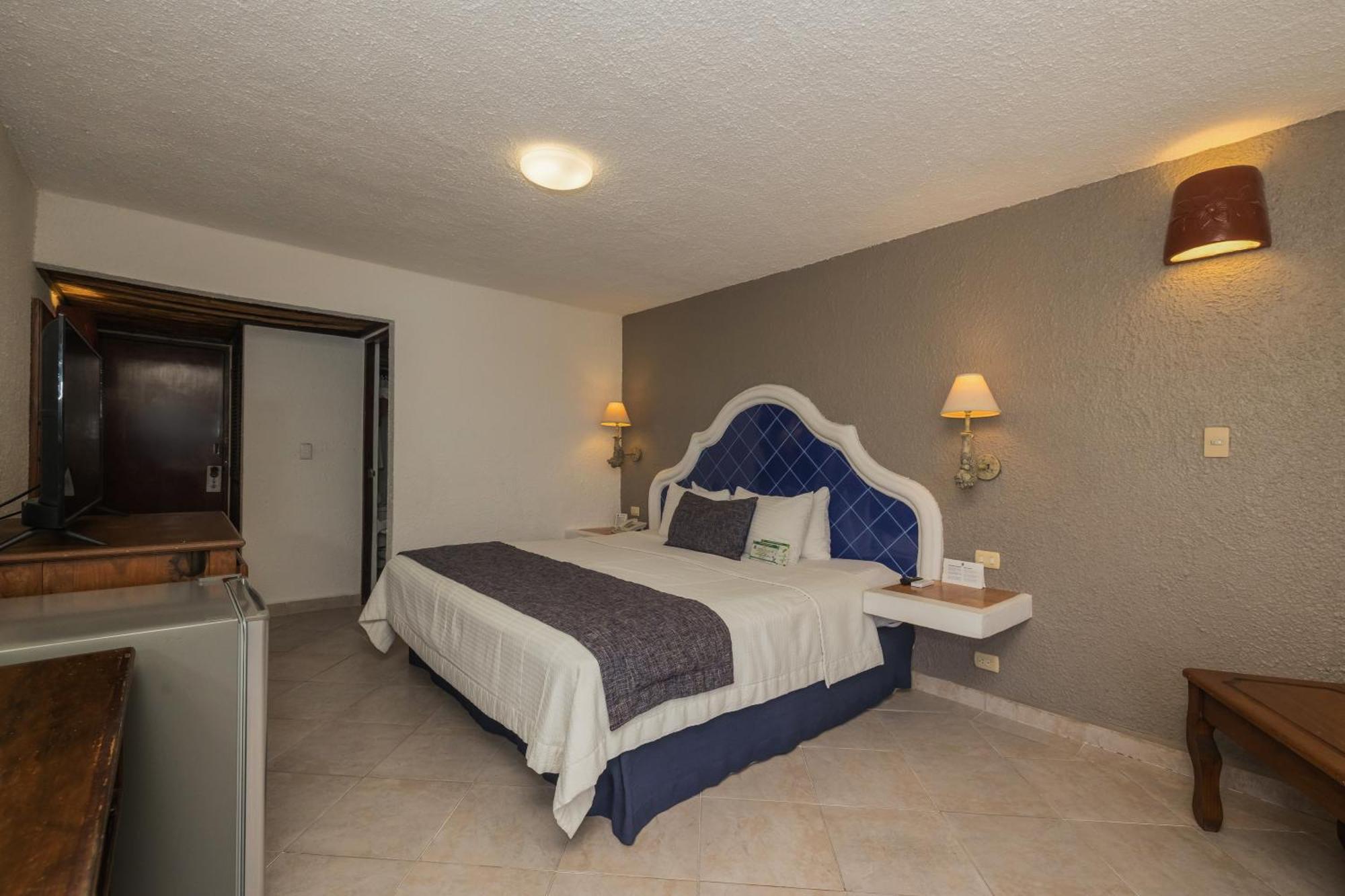 Ocean View room balcony compact refrigerator